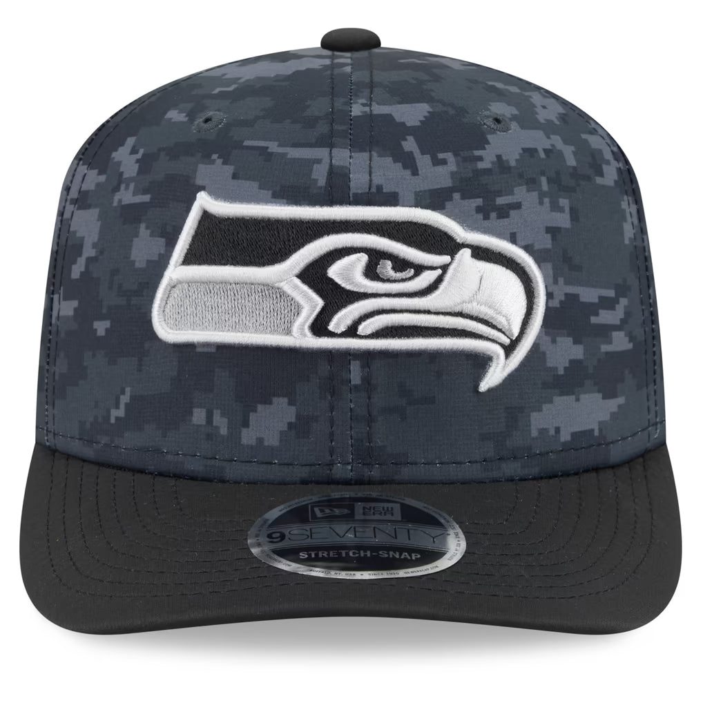New Era Seattle Seahawks 2026 Salute to Service 9SEVENTY Stretch-Snap Hat product image 2, provided for visual reference and
