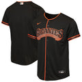 Nike Youth San Francisco Giants Alternate Replica Jersey - Black product image 1, provided for visual reference and product