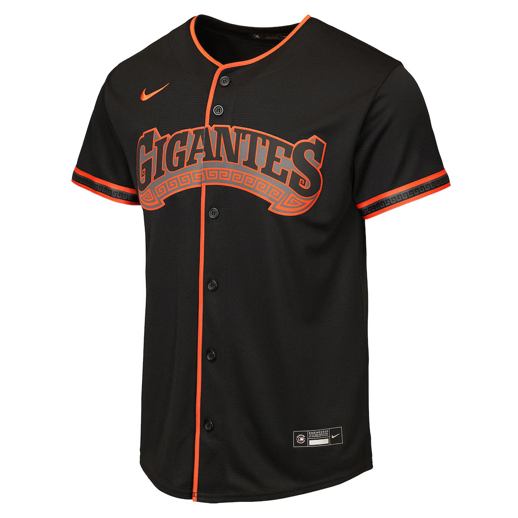 Nike Men San Francisco Giants "Gigantes" Black Alternate 2026 Team Jersey product image 3, provided for visual reference and