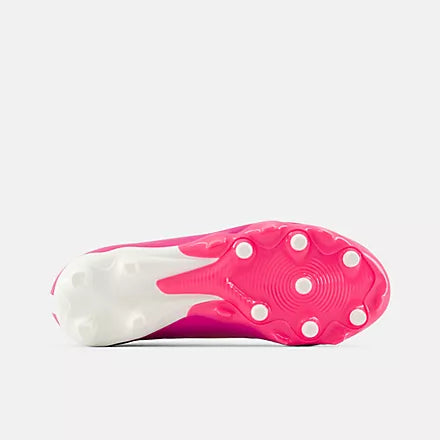 New Balance Kid's Tekela Team Low Jnr FG V5-Heat Pink/Metallic Gold product image 5, provided for visual reference and